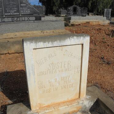 WESTHUIZEN Dorithea, v.d. 1877-1951