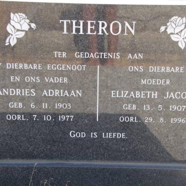 THERON Andries Adriaan 1903-1977 &amp; Elizabeth Jacoba 1907-1996