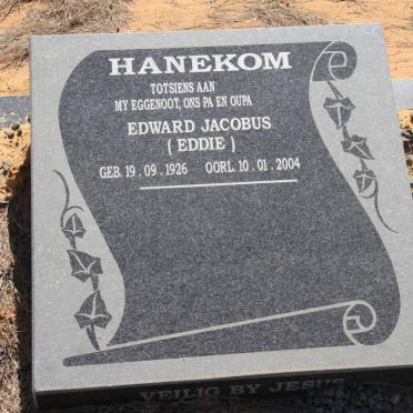 HANEKOM Edward Jacobus 1926-2004