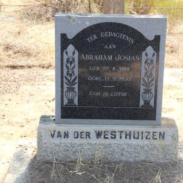 WESTHUIZEN Abraham Josias, van der 1918-1970