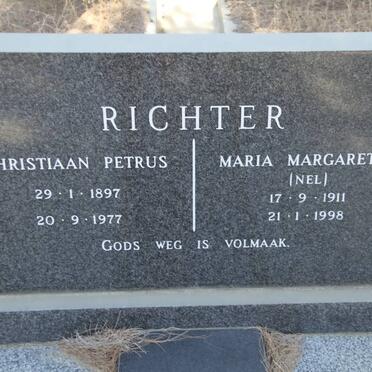 RICHTER Christiaan Petrus 1897-1977 &amp; Maria Margaretha NEL 1911-1998