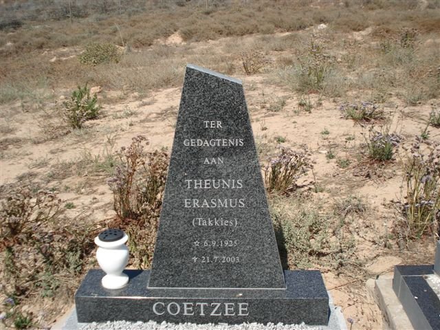 COETZEE Theunis Erasmus 1925-2003