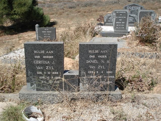 ZYL Daniël N.H., van 1890-1968 & Gertina J. 1888-1969