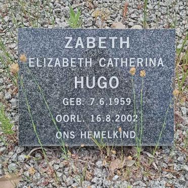 HUGO Zabeth Elizabeth Catherina 1959-2002