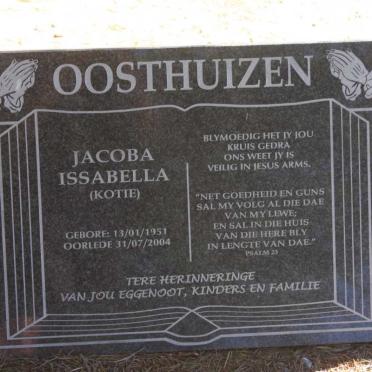 OOSTHUIZEN Jacoba Issabella 1951-2004