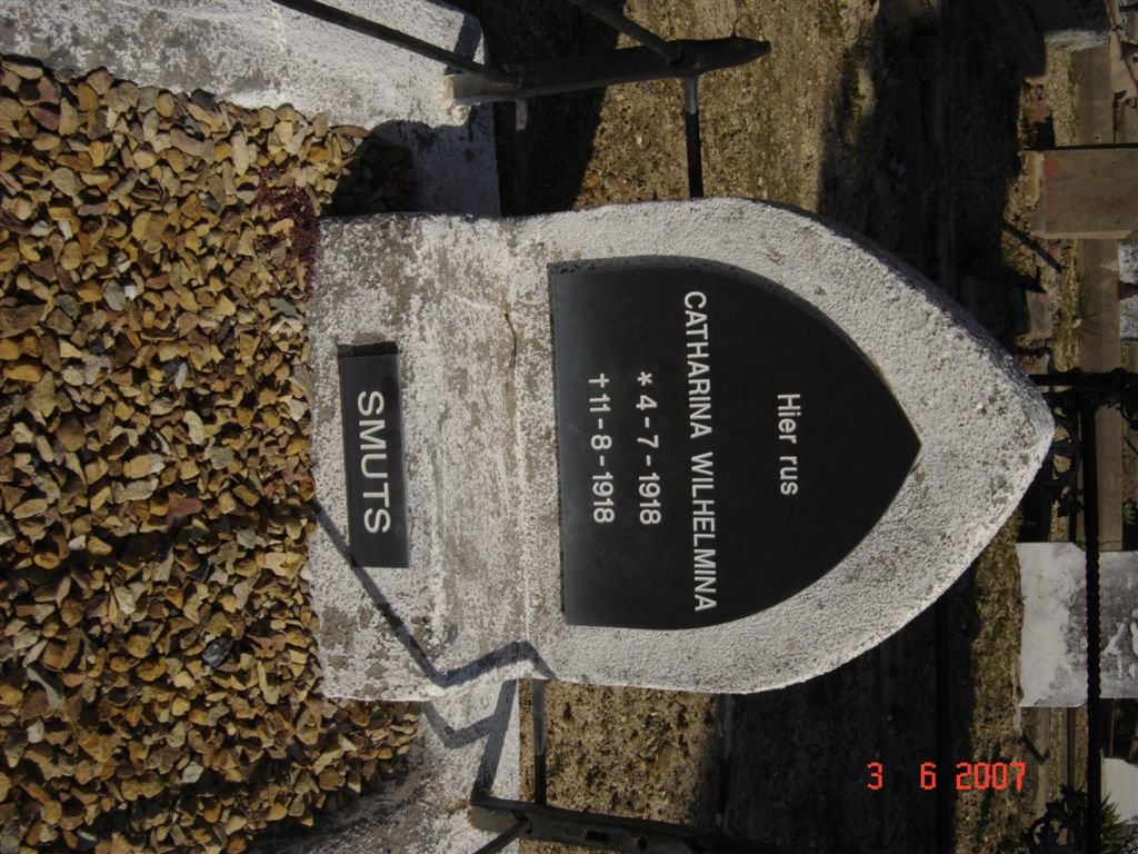 SMUTS Catharina Wilhelmina 1918-1918
