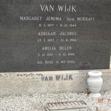 WIJK Adriaan Jacobus, van 1872-1966 &amp;  Margaret Jemima MURRAY 1877-1948 :: VAN WIJK  Amelia Helen 1901-1966