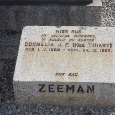 ZEEMAN Cornelia J.F. nee THIART 1898-1955