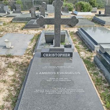 CHRISTOPHER Lambros Evangelos 1942-2005 2.