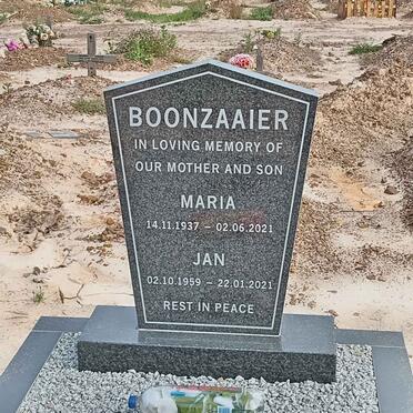 BOONZAAIER Maria 1937-2021 :: BOONZAAIER Jan 1959-2021