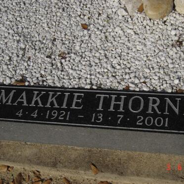 THORNE Makkie 1921-2001