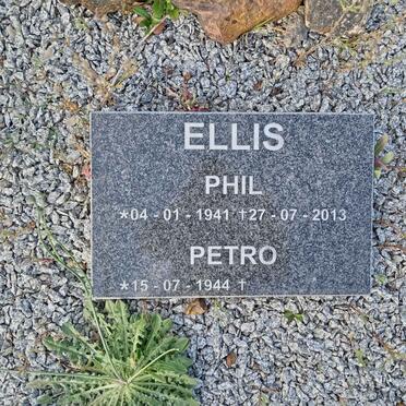 ELLIS Phil 1941-2013 :: ELLIS Petro 1944-