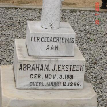 EKSTEEN Abraham J. 1891-1899