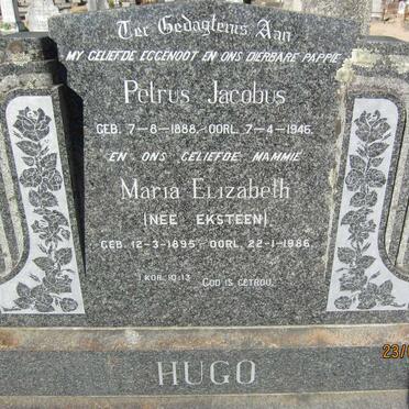 HUGO Petrus Jacobus 1888-1946 &amp; Maria Elizabeth EKSTEEN 1895-1986