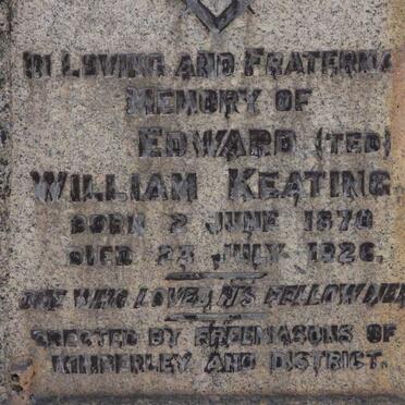 KEATING Edward William 1870-1926