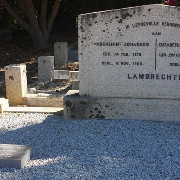 LAMBRECHTS Abraham Johannes 1878-1950 &amp; Elizabeth Catharina Louisa DE VILLLIERS 1883-1951 :: LAMBRECHTS Annette 1908-2001