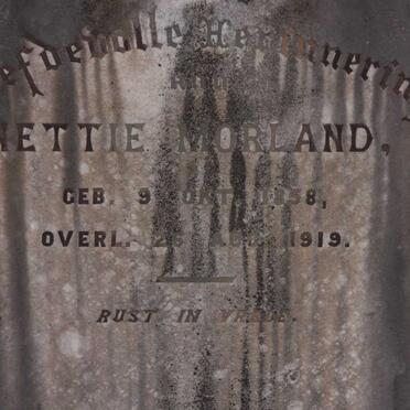 MORLAND Nettie  1858-1919