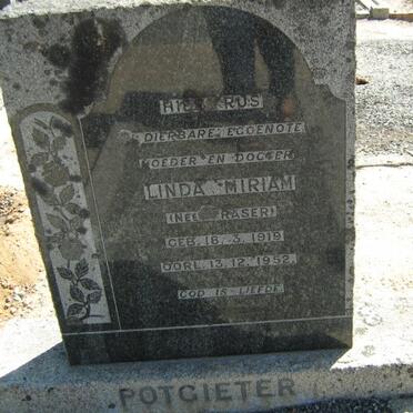 POTGIETER Linda Miriam nee FRASER 1919-1952
