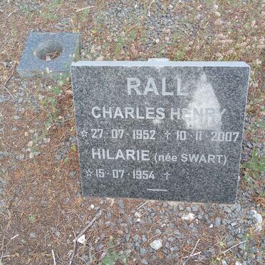 RALL Charles Henry 1952-2007 &amp; Hilarie SWART 1954-