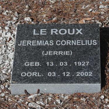 ROUX Jeremia Cornelius, le 1927-2002