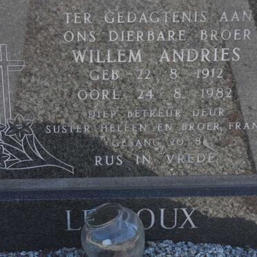 ROUX Willem Andries, le 1912-1982