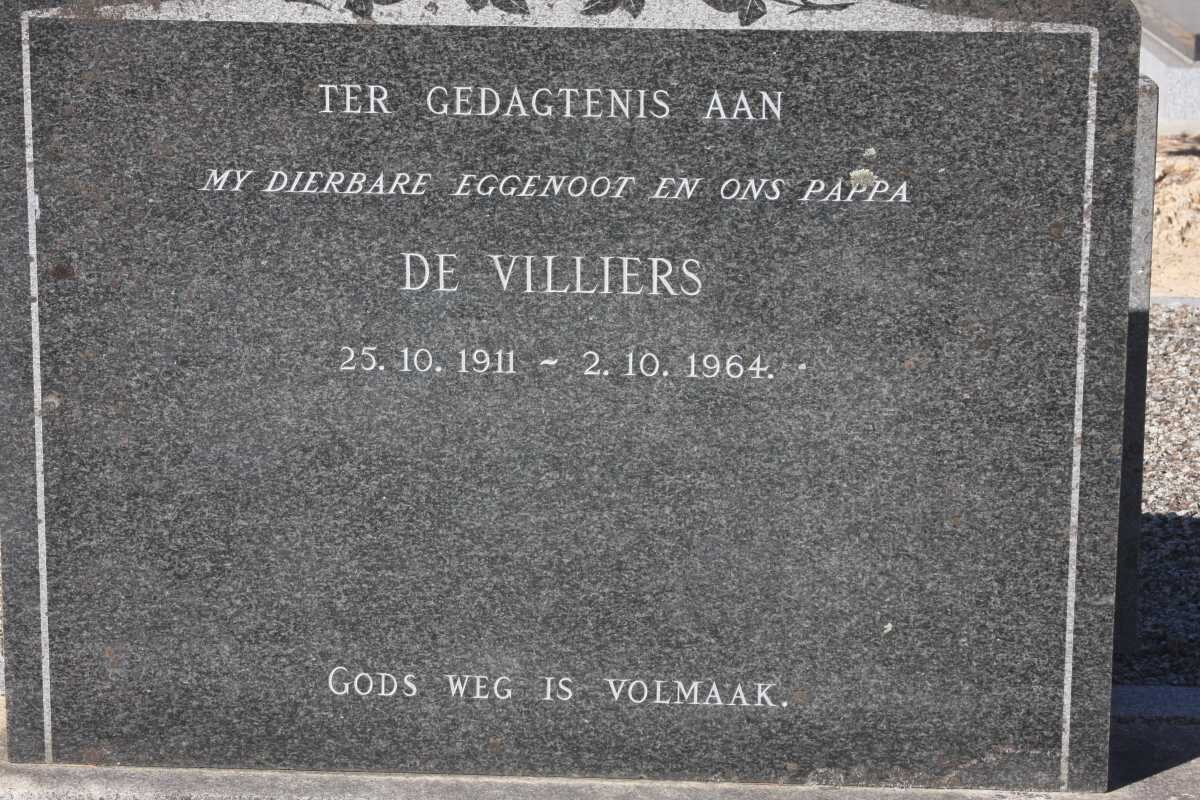 VILLIERS, de 1911-1964