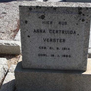 VERSTER Anna Gertruida 1914-1960