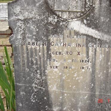 VILLIERS Elizabeth Catharina, de nee ROUX 1826-1901