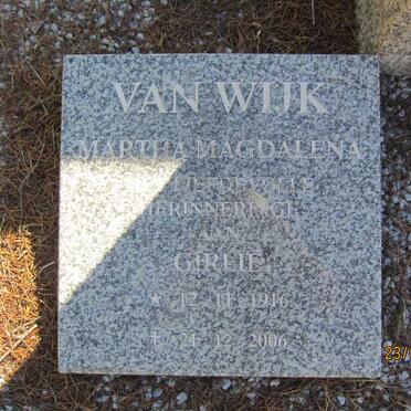WYK Martha Magdalena, van 1916-2006
