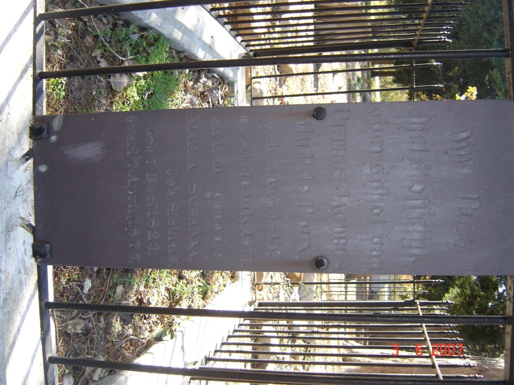 ROUX Petrus Jacobus du P., le 1815-1877 & Maria Susanna SIEBRITS 1823-1875