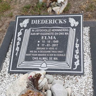 DIEDERICKS Elma 1949-2017