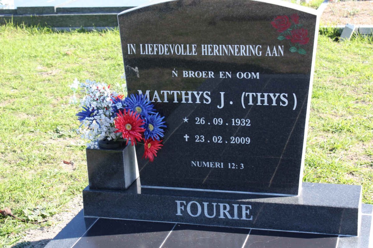 FOURIE Matthys J. 1932-2009
