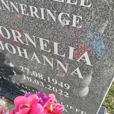 VALENTINE Cornelia Johanna 1949-2022
