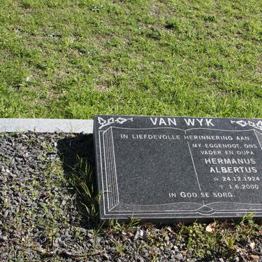 WYK Hermanus Albertus, van 1924-2000