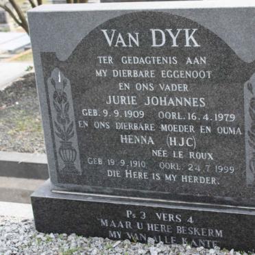 DYK Jurie Johannes, van 1909-1979 &amp; H.J.C. LE ROUX 1910-1999