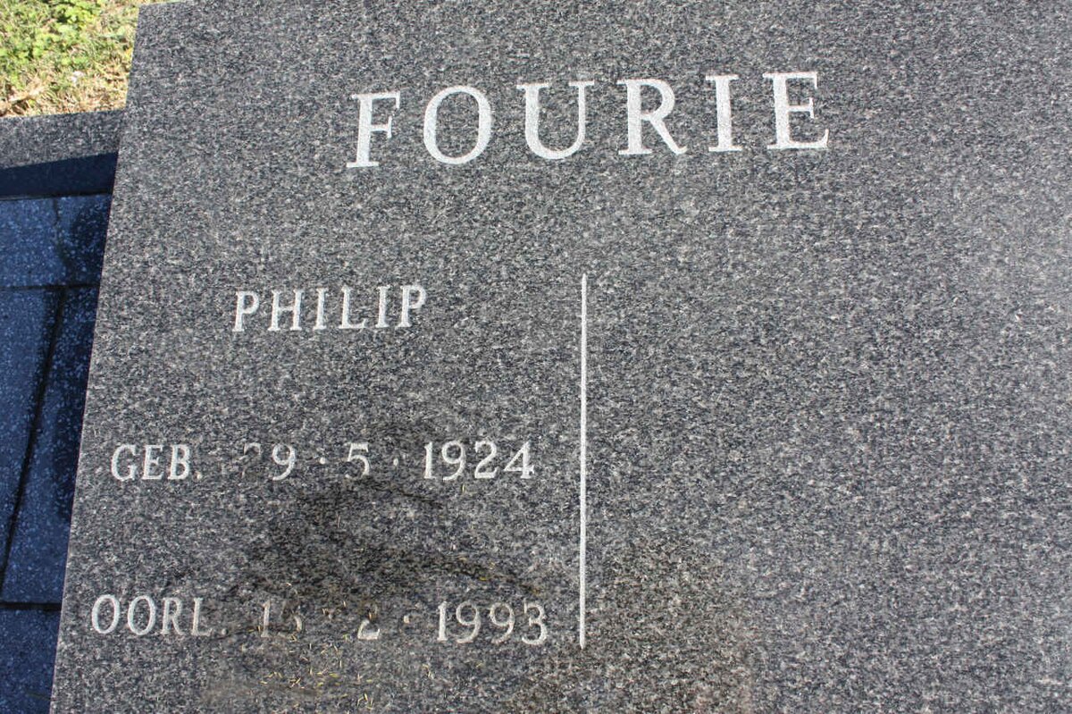 FOURIE Philip 1924-1993