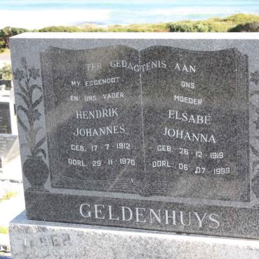 GELDENHUYS Hendrik Johannes 1912-1970 &amp; Elsabe Johanna 1919-1999