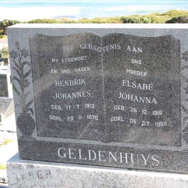 GELDENHUYS Hendrik Johannes 1912-1970 &amp; Elsabe Johanna 1919-1999