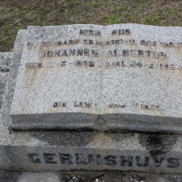 GERMISHUYS Johannes Albertus 1895-1954