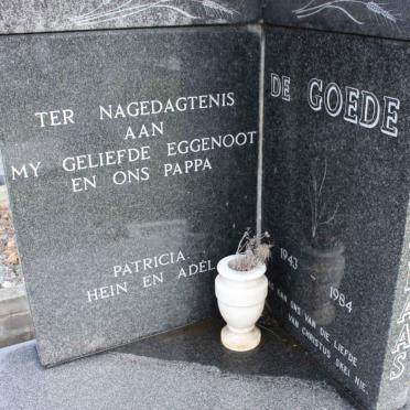 GOEDE Hendrik Nicolaas, de 1943-1986