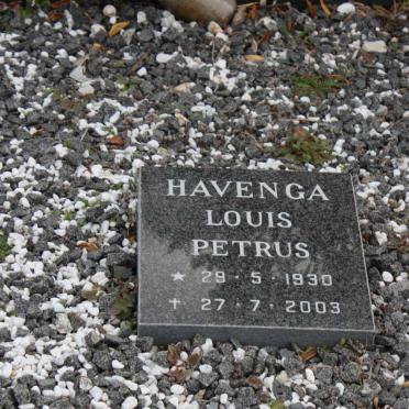 HAVENGA Louis Petrus 1930-2003