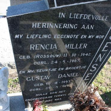 JENSEN Rencia Miller nee ROSSOUW 1942-1967 :: JENSEN Gustav Daniel 1963-1967
