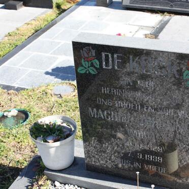 KOCK Machill ?, de 1929-1999
