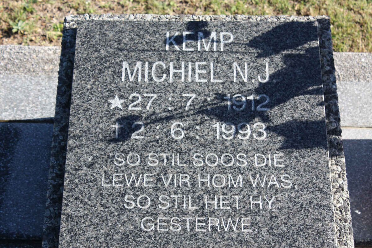 KEMP Michiel N.J. 1912-1993