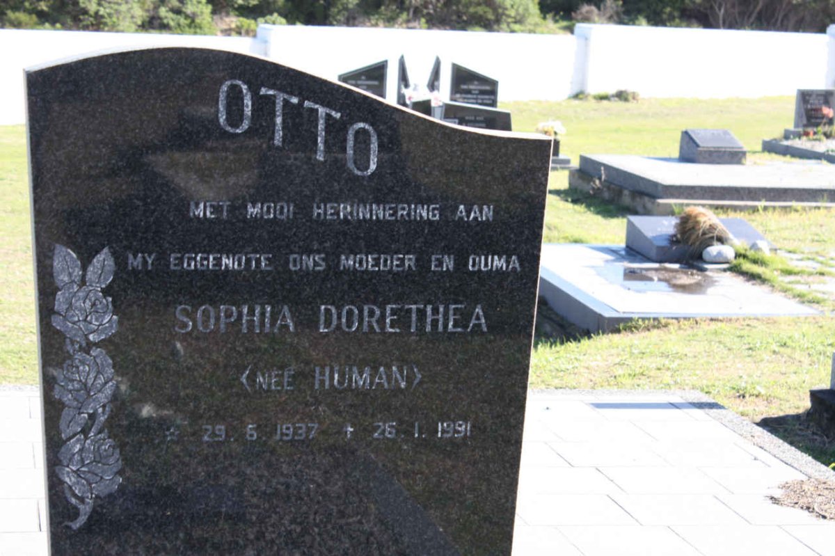 OTTO Sophia Dorethea nee HUMAN 1937-1991