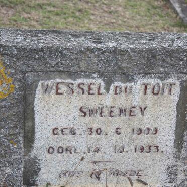 SWEENEY Wessel du Toit 1909-1933