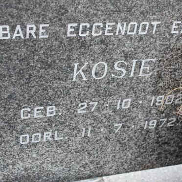 WET Kosie, de 1902-1972