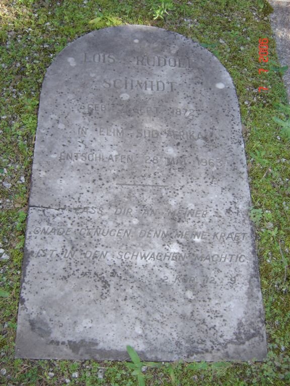 SCHMIDT Lois Rudolf 1872-1963