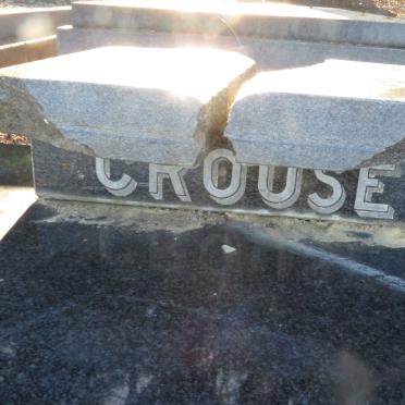 CROUSE Abraham Johannes 1926-1996 &amp; Hester Magdalena 1929-