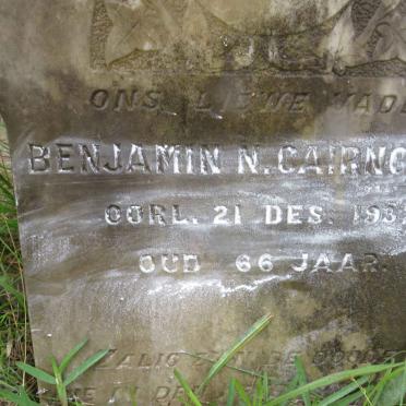 CAIRNCROSS Benjamin N. -1932